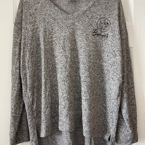 Gray V-Neck Sweater